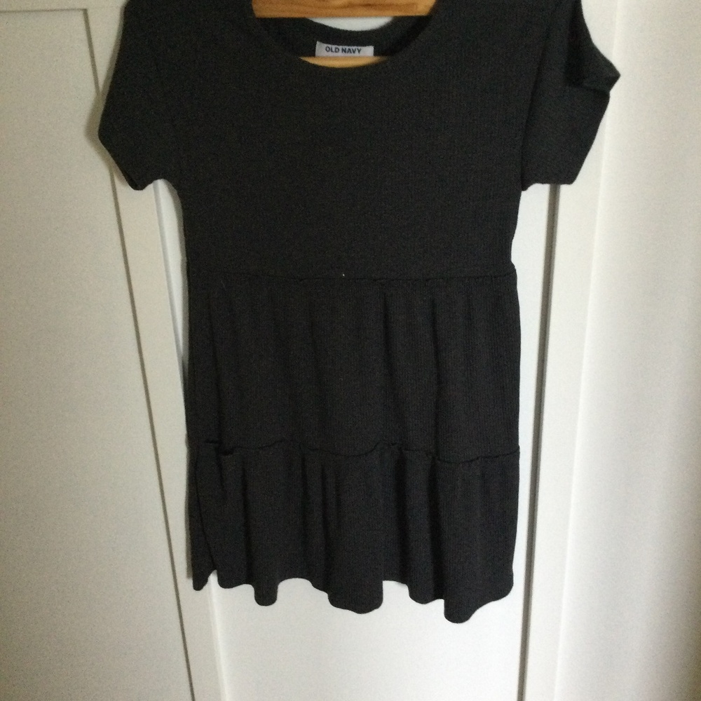 Dark gray midi dress